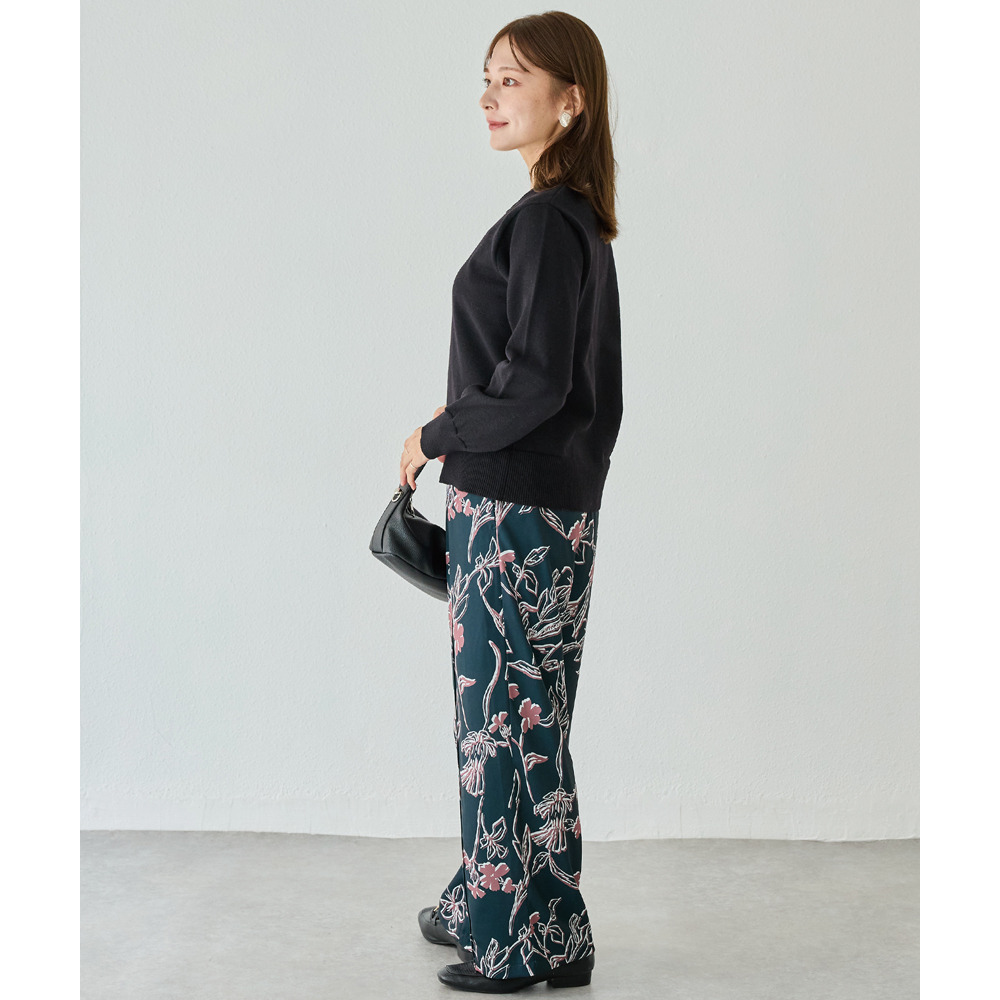 花柄イージーパンツ8