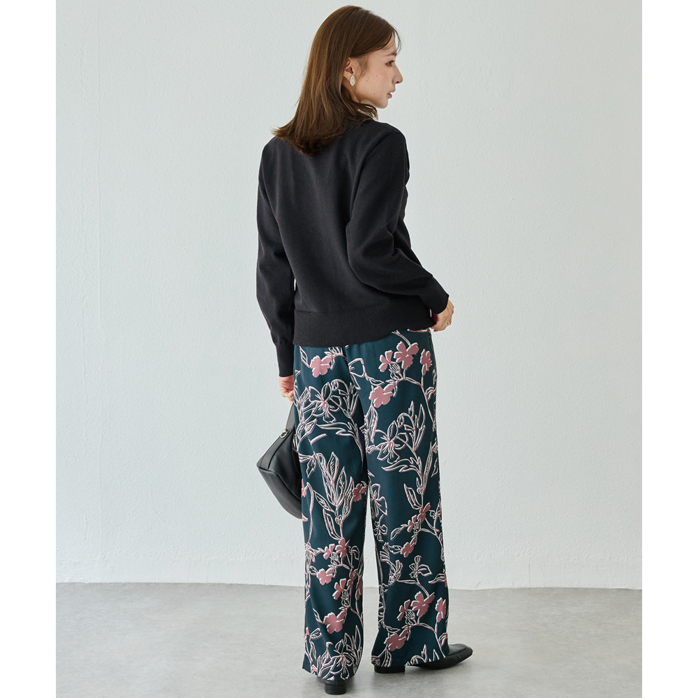 花柄イージーパンツ9