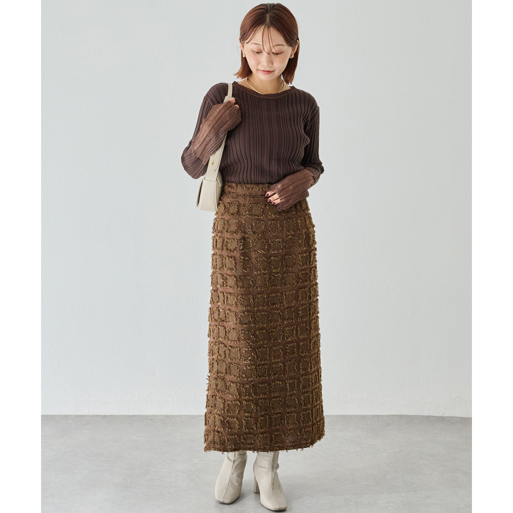 ジャガードナロースカート11