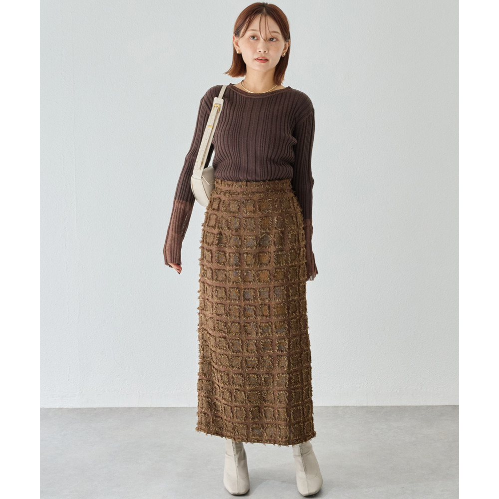 ジャガードナロースカート12