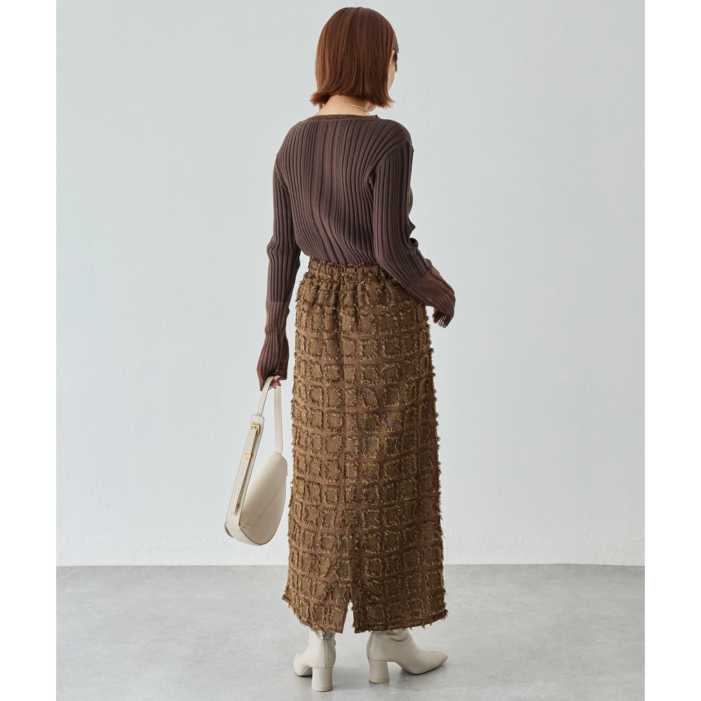 ジャガードナロースカート14