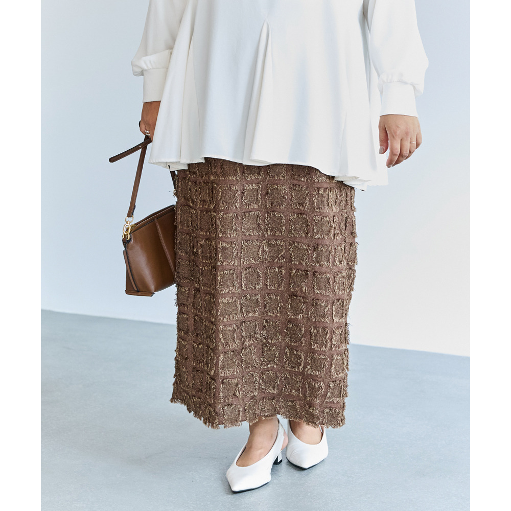 ジャガードナロースカート25