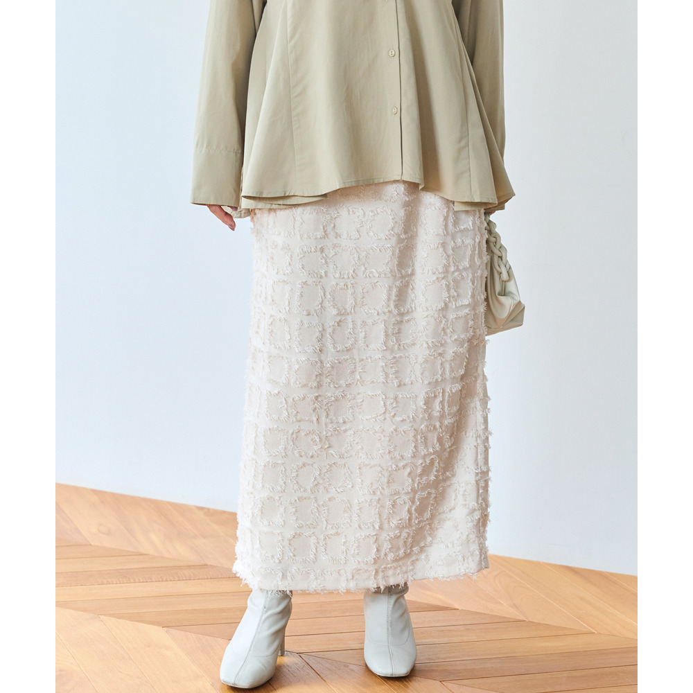 ジャガードナロースカート1