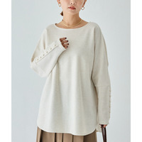 袖パールドルマンプルオーバー