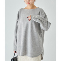 袖パールドルマンプルオーバー