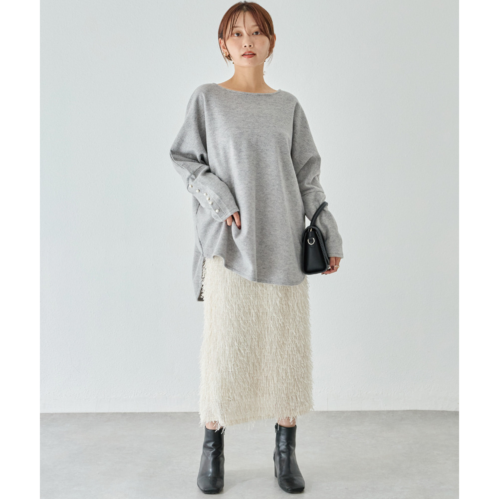 袖パールドルマンプルオーバー15