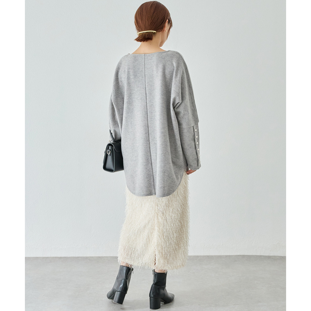 袖パールドルマンプルオーバー18