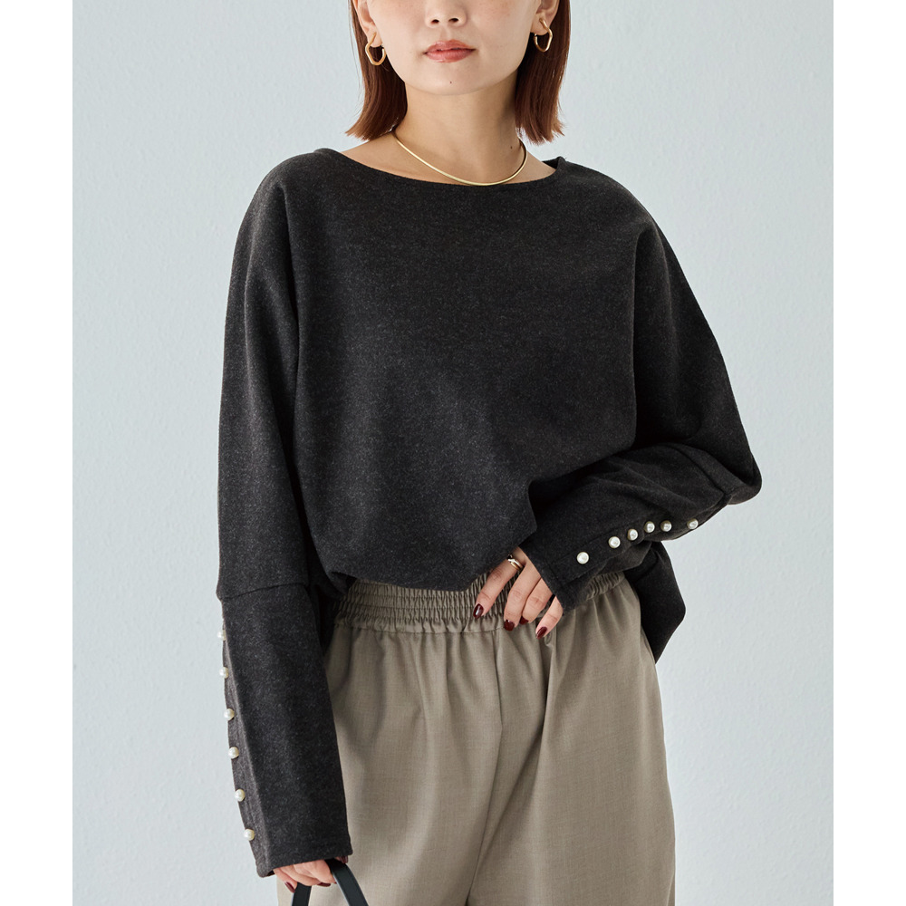 袖パールドルマンプルオーバー2