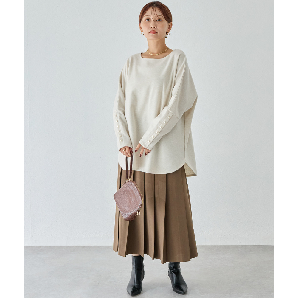 袖パールドルマンプルオーバー24