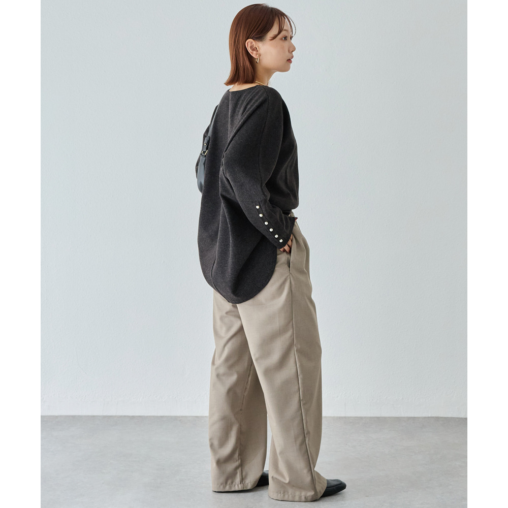 袖パールドルマンプルオーバー8