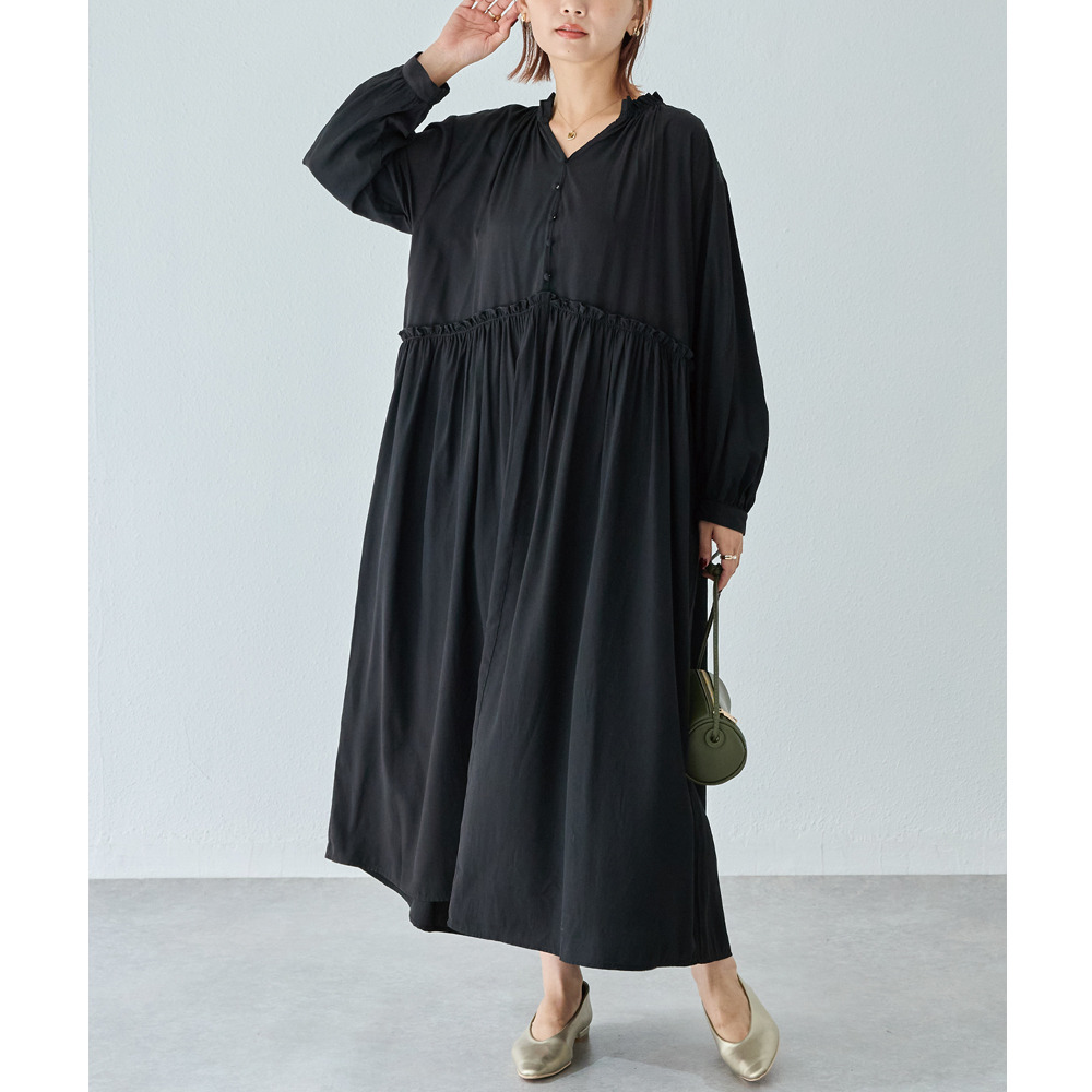 フリル衿ワンピース10