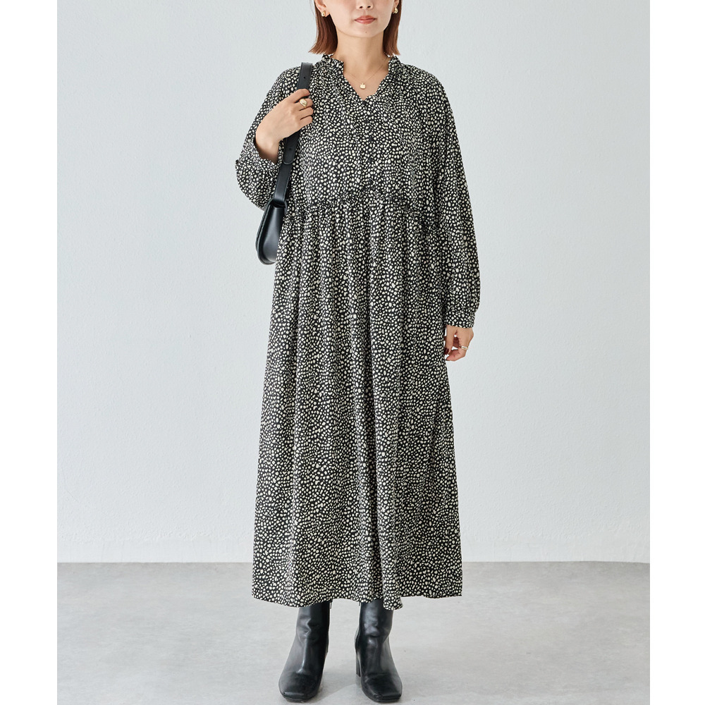 フリル衿ワンピース4