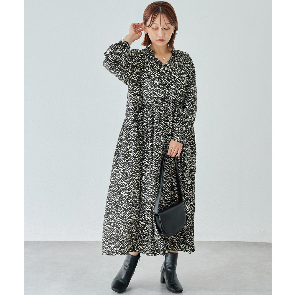 フリル衿ワンピース5