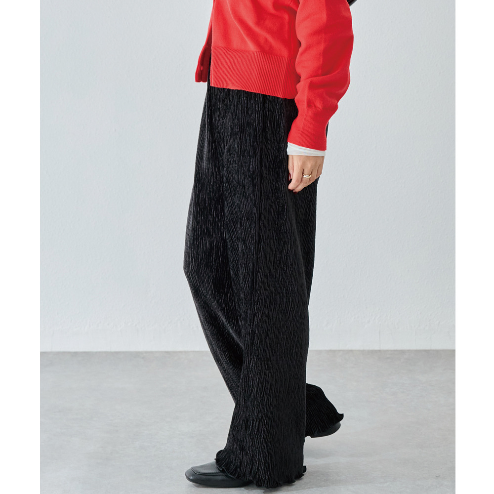 楊柳ベロアイージーパンツ12