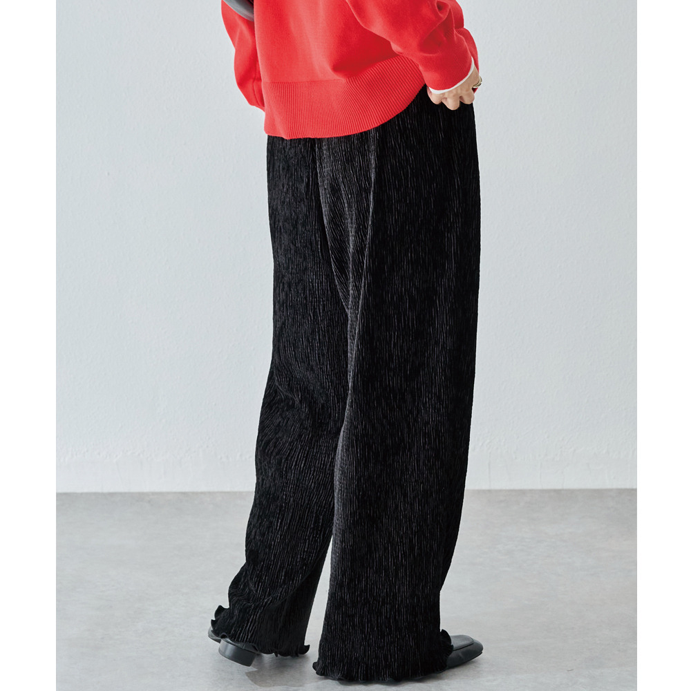 楊柳ベロアイージーパンツ13