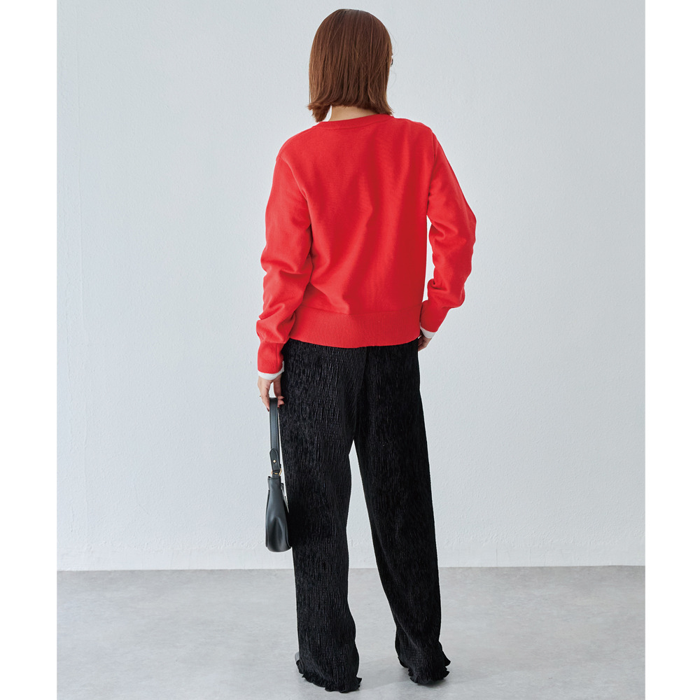 楊柳ベロアイージーパンツ18