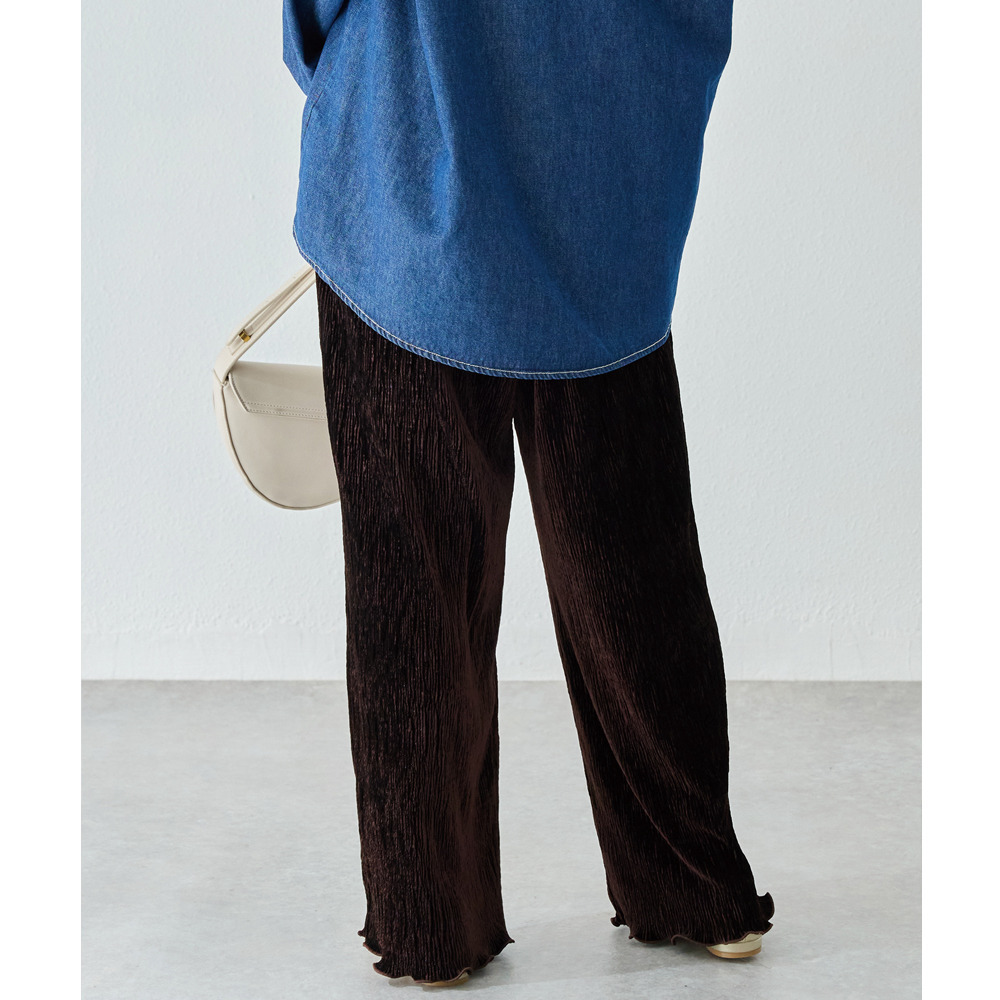 楊柳ベロアイージーパンツ23