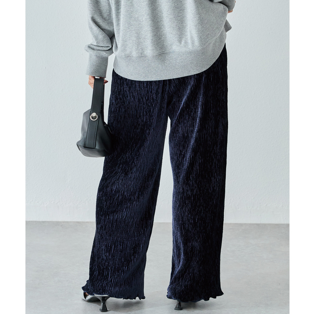 楊柳ベロアイージーパンツ4