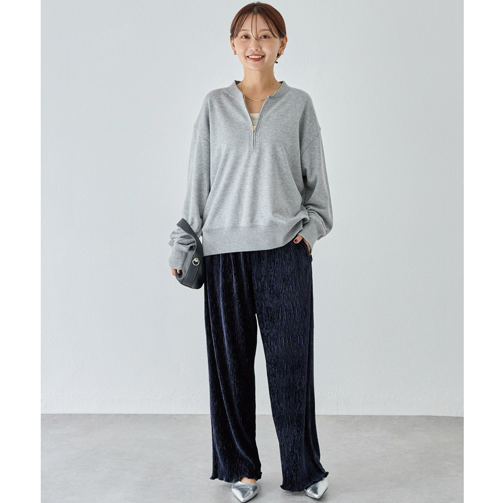 楊柳ベロアイージーパンツ5