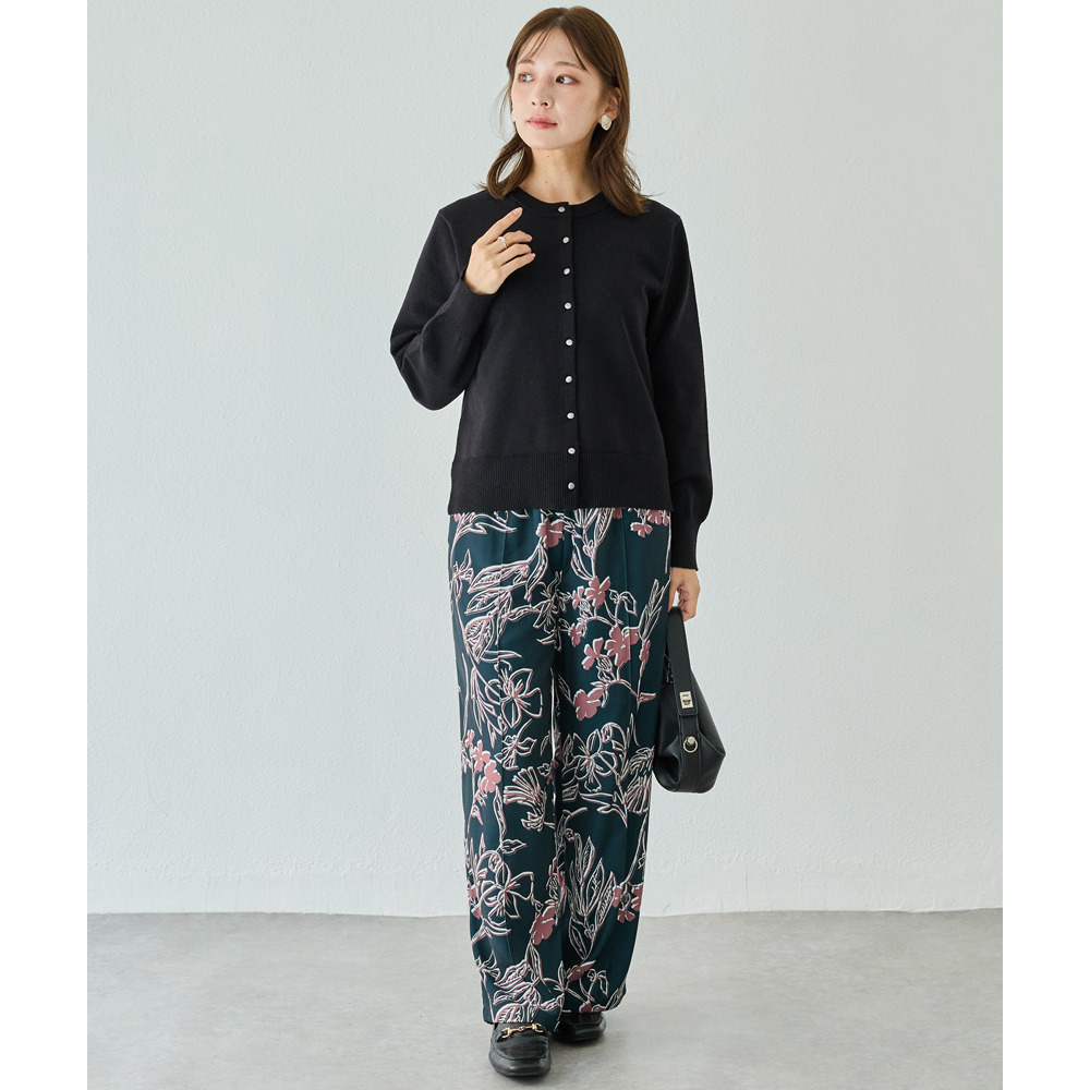 ボタン配色ニットカーデ22