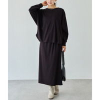 ニットライクドルマンセットアップスカート