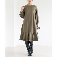 フレアミディワンピ