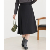 タックプリーツミディスカート