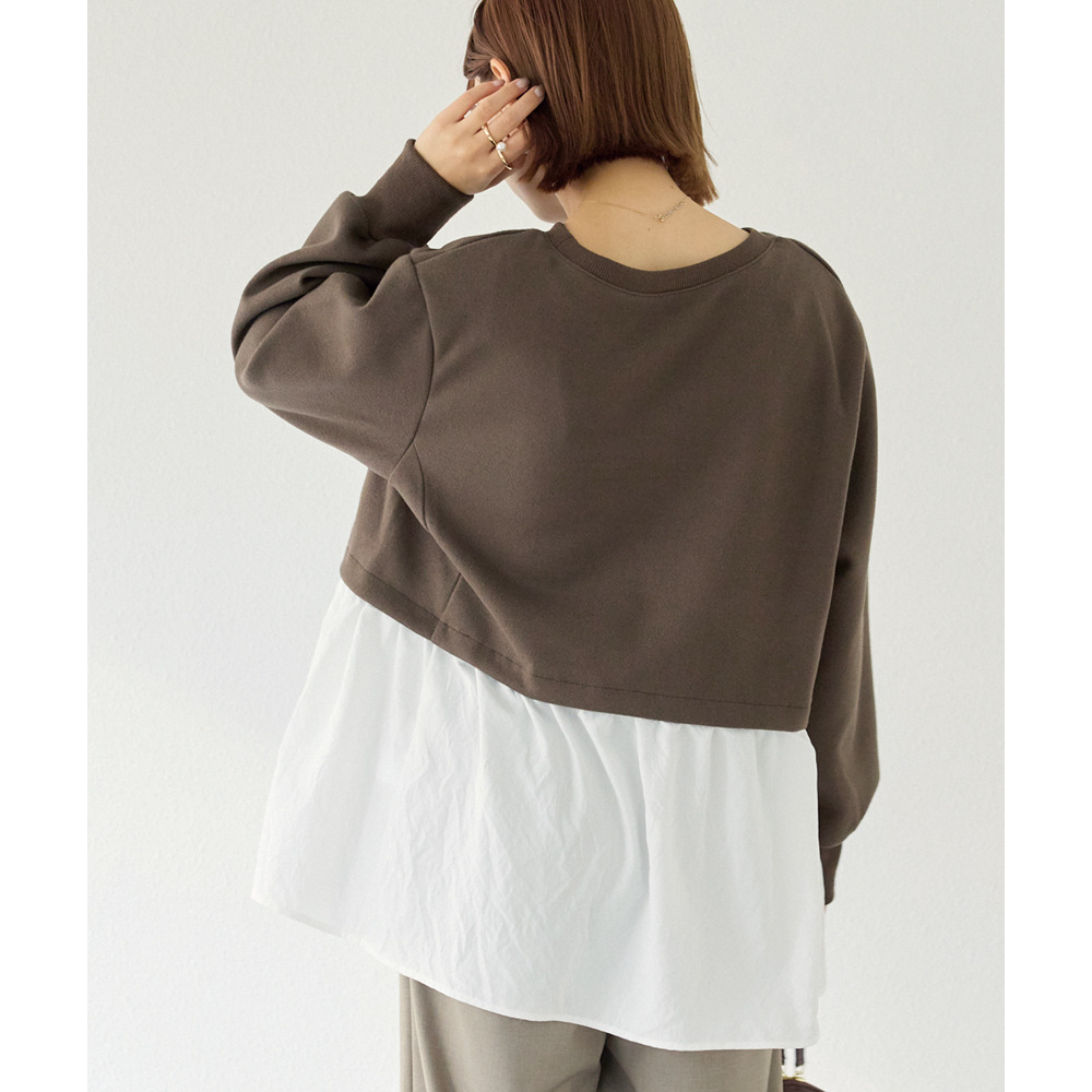 メルトンカットソー配色プルオーバー16