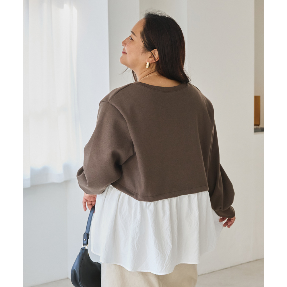 メルトンカットソー配色プルオーバー27