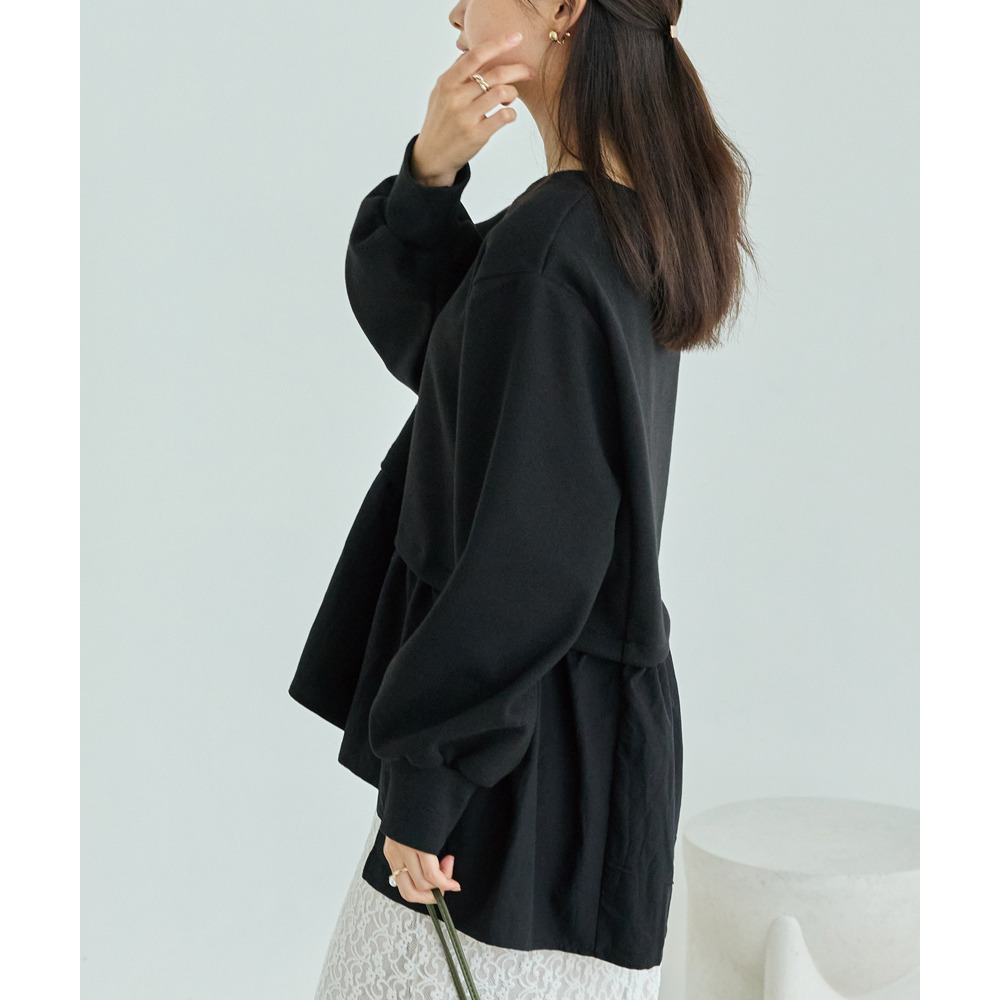 メルトンカットソー配色プルオーバー5