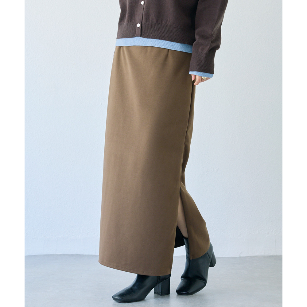 ウールライクカットナロースカート