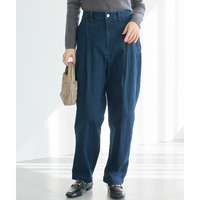 タックテーパードデニム