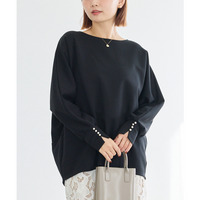 袖パールコクーンプルオーバー　LL/3L/4L/5L　オンオフ兼用　オフィスカジュアル　ラビアンジェ