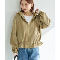 裾フレア フード付きマウンテンパーカー