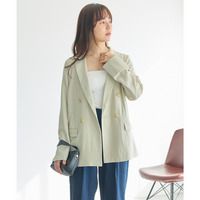 【洗える】ダブルボタンテーラードジャケット　LL/3L/4L/5L　セレモニー　オフィスカジュアル　ラビアンジェ