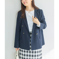【洗える】ダブルボタンテーラードジャケット　LL/3L/4L/5L　セレモニー　オフィスカジュアル　ラビアンジェ