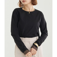 袖チュール切替プルオーバー　LL/3L/4L/5L　万能　インナー　ラビアンジェ