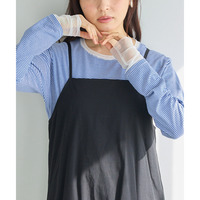 袖チュール切替プルオーバー　LL/3L/4L/5L　万能　インナー　ラビアンジェ