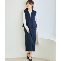 【好機能シリーズ】イージーケア｜フレアジャンスカワンピース　LL/3L/4L/5L　セレモニー　オフィスカジュアル　ラビアンジェ