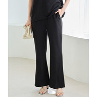 【好機能シリーズ】接触冷感・吸水速乾｜ツイストスリット美脚パンツ　LL/3L/4L/5L　セレモニー　オフィスカジュアル　ラビアンジェ