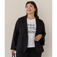 【Sasaki Miki× LAVEANGE】2WAYスリットスリーブテーラードジャケット　LL/3L/4L/5L　ラビアンジェ