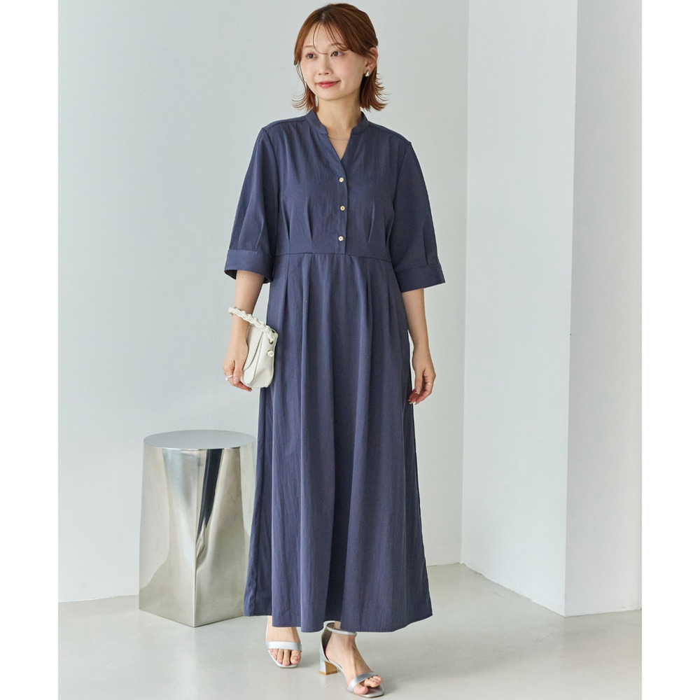 【好機能シリーズ】UVカット・接触冷感・速乾|ウエストタックワンピース LL/3L/4L/5L オンオフ兼用 ラビアンジェ10