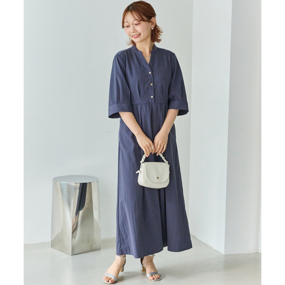 【好機能シリーズ】UVカット・接触冷感・速乾|ウエストタックワンピース LL/3L/4L/5L オンオフ兼用 ラビアンジェ12