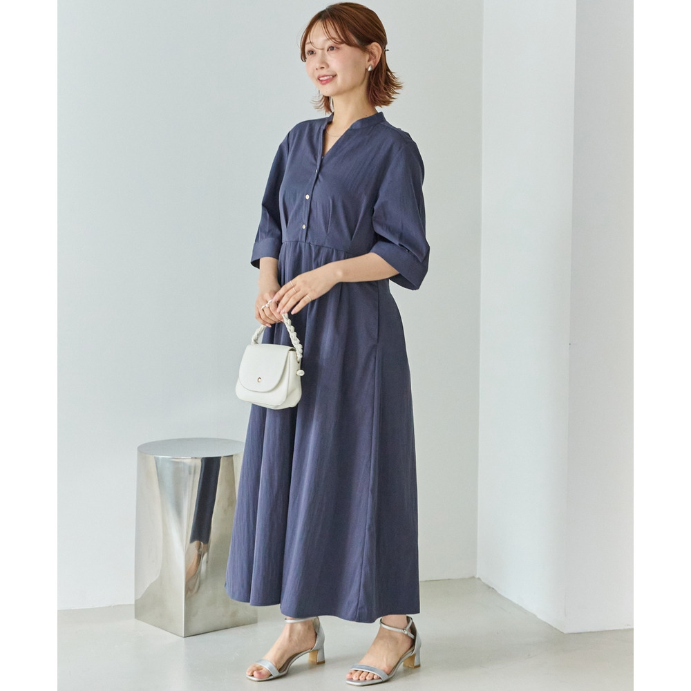 【好機能シリーズ】UVカット・接触冷感・速乾|ウエストタックワンピース LL/3L/4L/5L オンオフ兼用 ラビアンジェ13