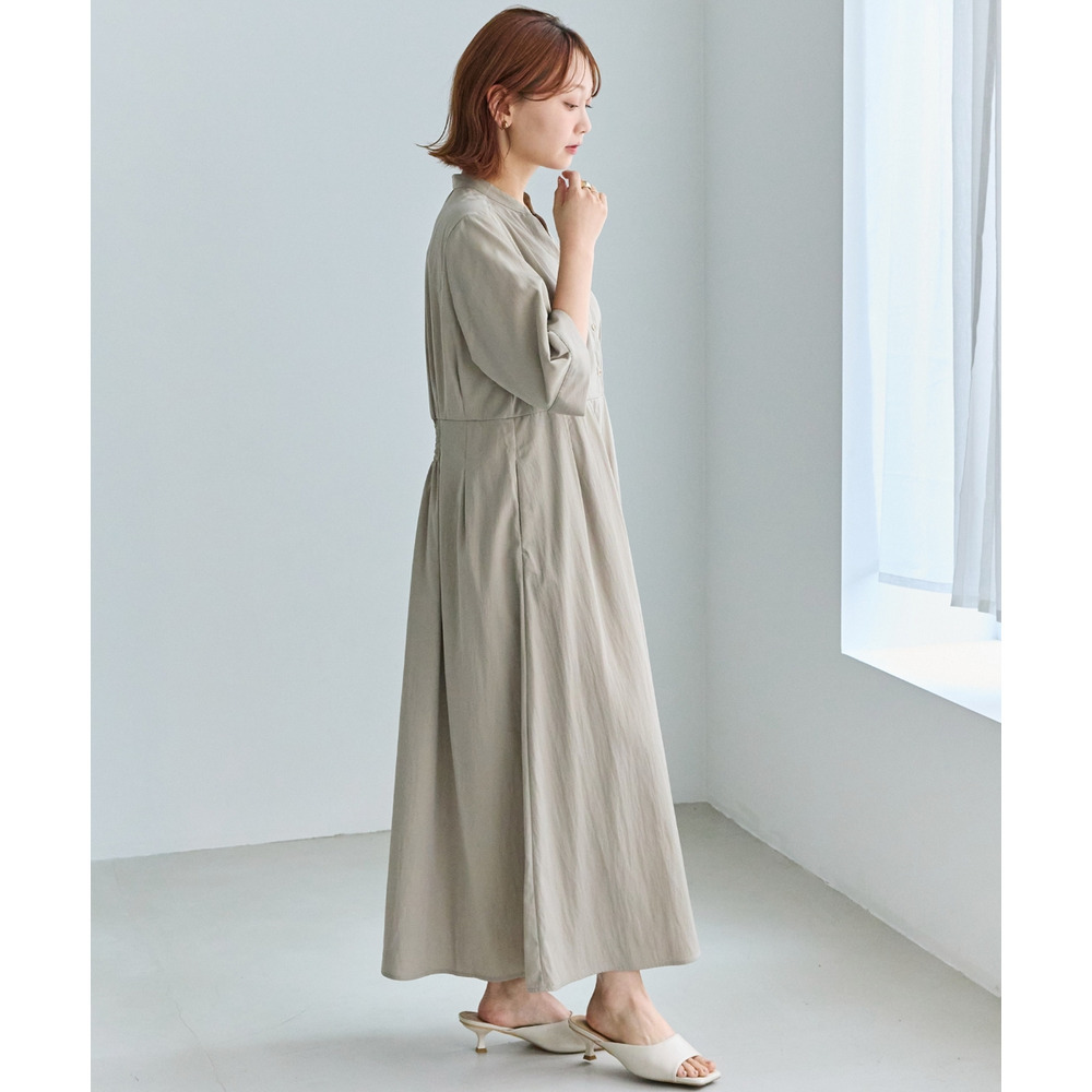 【好機能シリーズ】UVカット・接触冷感・速乾|ウエストタックワンピース LL/3L/4L/5L オンオフ兼用 ラビアンジェ24