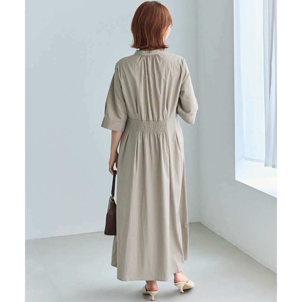 【好機能シリーズ】UVカット・接触冷感・速乾|ウエストタックワンピース LL/3L/4L/5L オンオフ兼用 ラビアンジェ26