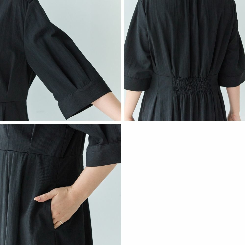 【好機能シリーズ】UVカット・接触冷感・速乾|ウエストタックワンピース LL/3L/4L/5L オンオフ兼用 ラビアンジェ29