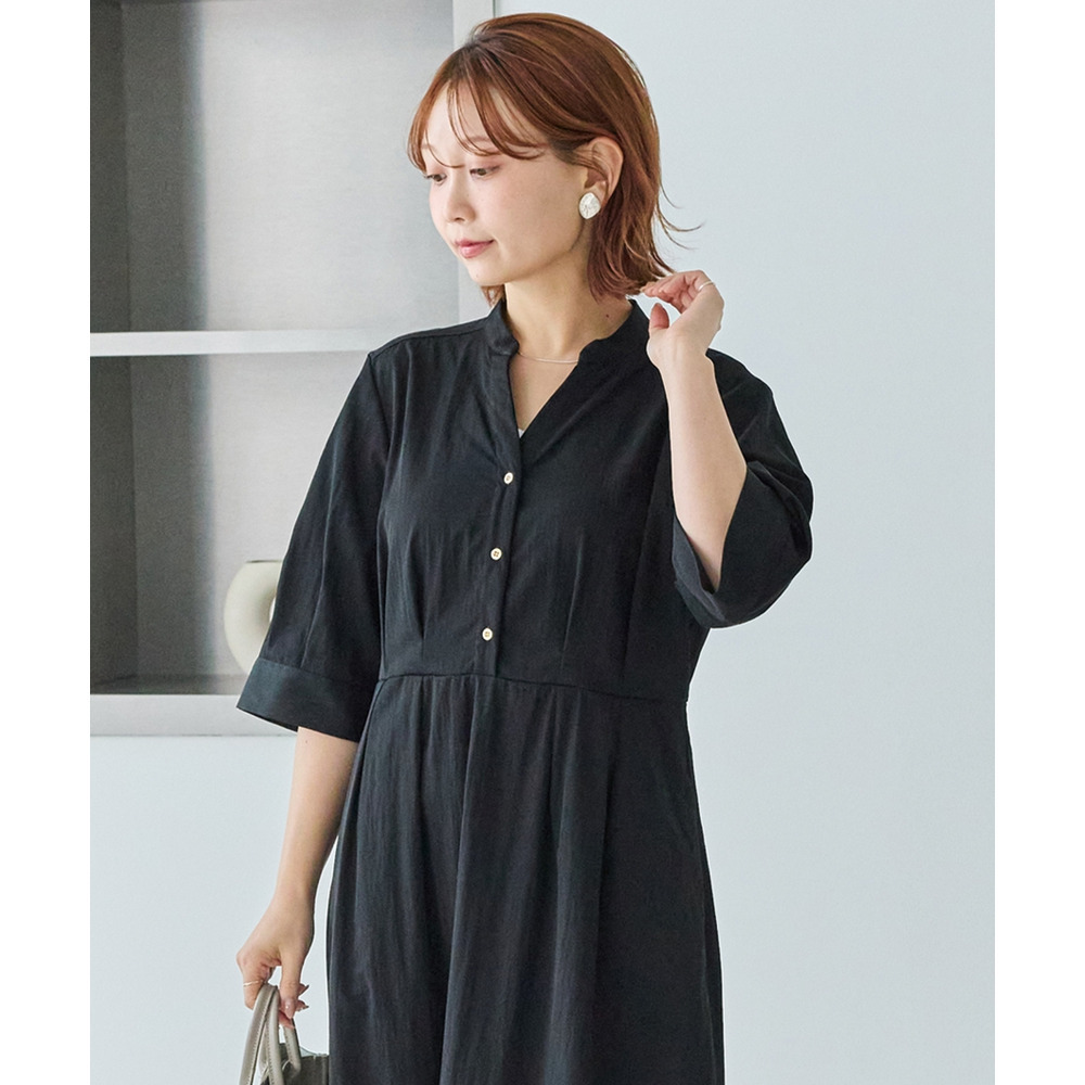 【好機能シリーズ】UVカット・接触冷感・速乾|ウエストタックワンピース LL/3L/4L/5L オンオフ兼用 ラビアンジェ3