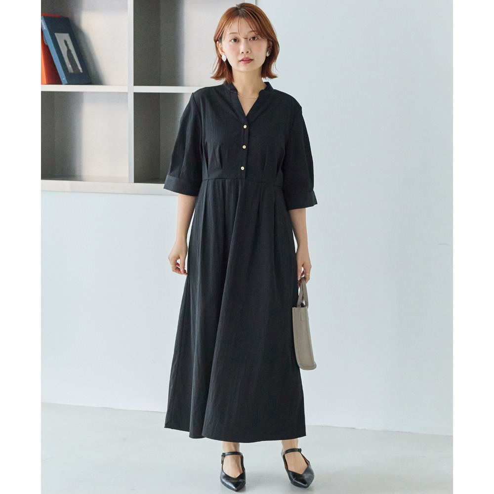 【好機能シリーズ】UVカット・接触冷感・速乾|ウエストタックワンピース LL/3L/4L/5L オンオフ兼用 ラビアンジェ4