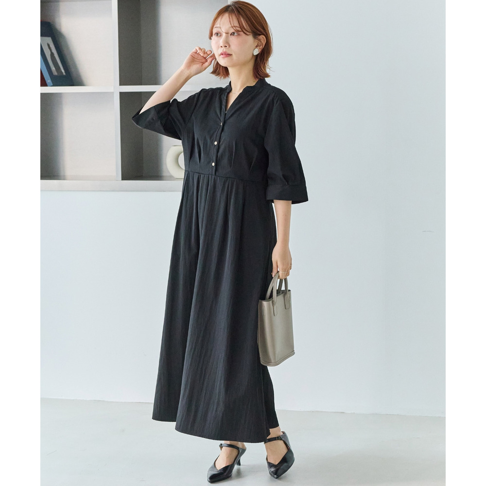 【好機能シリーズ】UVカット・接触冷感・速乾|ウエストタックワンピース LL/3L/4L/5L オンオフ兼用 ラビアンジェ5